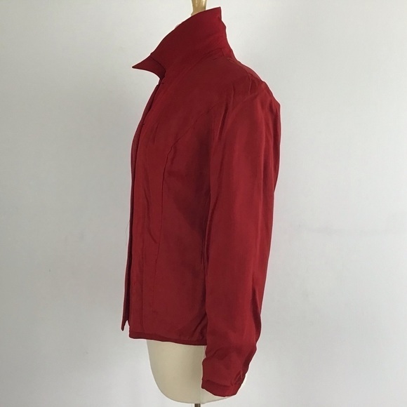 Vintage Isabel Ardee red 5 button lined blazer. Size 4 - Picture 5 of 11